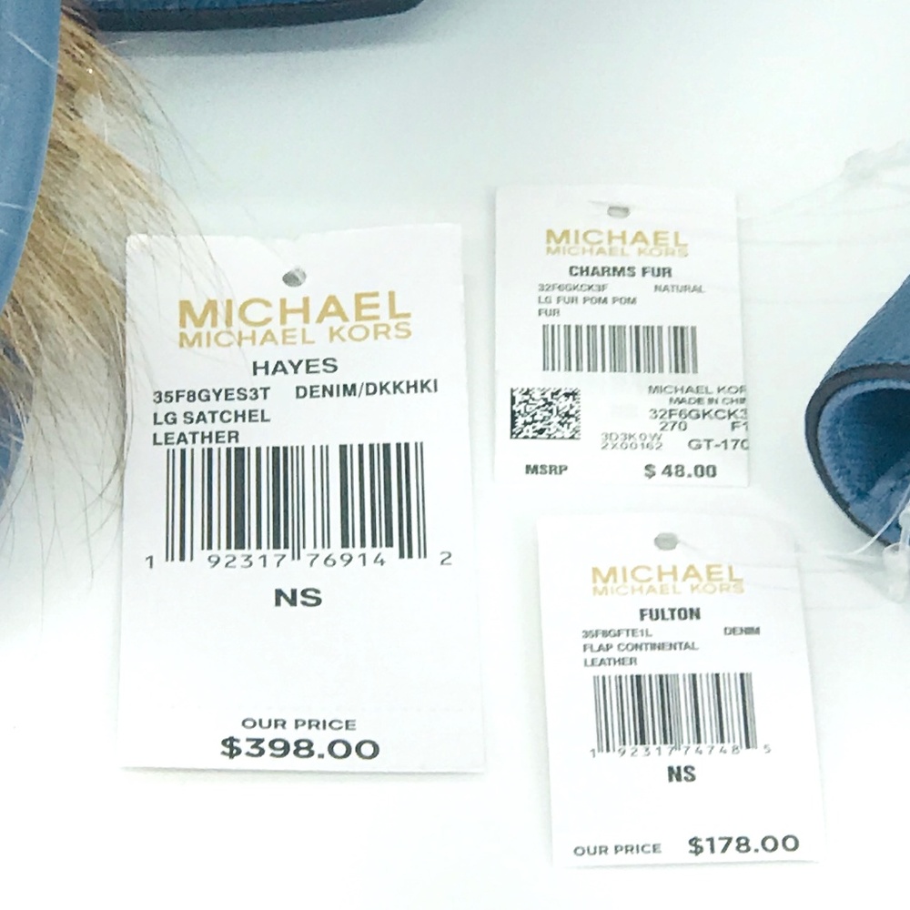 3PCS Michael Kors Hayes Satchel Wallet Key Charms - Picture 8 of 8